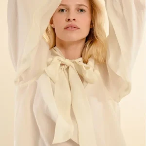 Alternative view of MOLLY BRACKEN PUSSY COLLAR BLOUSE