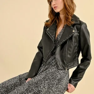 Alternative view of MOLLY BRACKEN SHORT BIKER STYLE JACKET