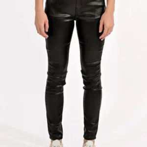 MOLLY BRACKEN SLIM COATED PANTS
