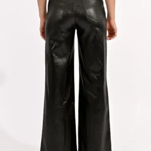 Alternative view of MOLLY BRACKEN COATED PANTS, WIDE WITH HIGH WAIST