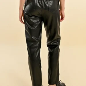Alternative view of MOLLY BRACKEN FAUX LEATHER PANTS