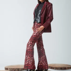 Alternative view of C Manolo Σακάκι δερματίνη κροκό