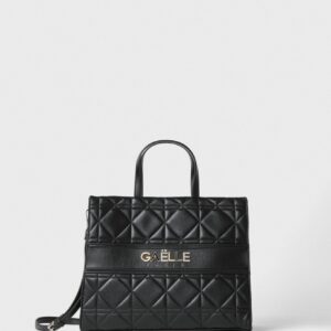 Gaëlle Paris Λουράκι Maxi Shopper σε Μαύρο από ψεύτικο δέρμα Matelasse' Tumbled - Gaëlle Paris