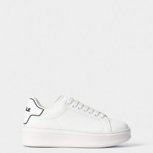 Gaëlle Paris LEATHER WHITE SNEAKERS