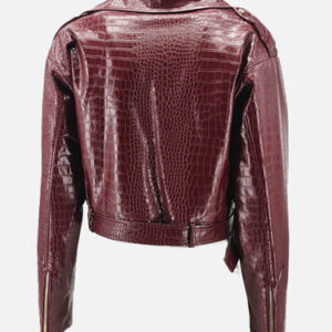 Alternative view of BIKER JACKET Gaëlle Paris  BORDEAUX CROCO