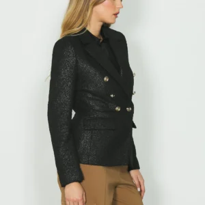 Alternative view of Relish BELSA_B διπλό μακρυμάνικο μπουφάν με τσέπες και πτερύγια