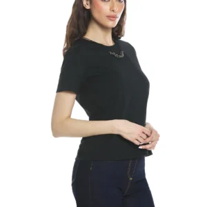 Relish T-shirt KAFFIRLIME μισό μανίκι με κολιέ από στρας