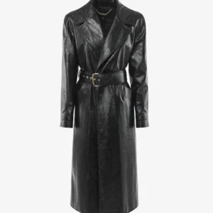 Alma Sanchez ECO LEATHER CROCO LONG JACKET