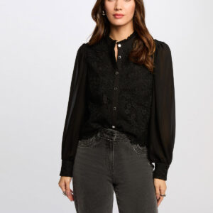 MORGAN SPRING Long-sleeved shirt black women