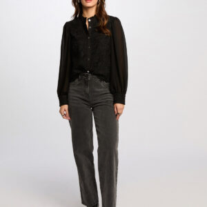 Alternative view of MORGAN SPRING Long-sleeved shirt black women