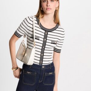 MORGAN SS Stripped jumper short-sleeves white women