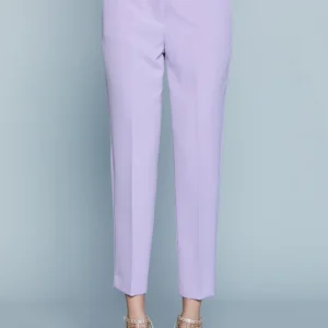 Alternative view of RELISH SPRING - SUMMER NEW Pants with Buttons Straight Leg Satin