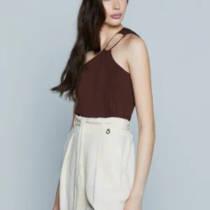 RELISH SPRING - SUMMER NEW Kορμάκι FABRIZIA One Shoulder με αγκράφα