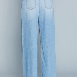 Alternative view of RELISH SPRING - SUMMER NEW REECE ψηλόμεσο παντελόνι με κρόσσια στο κάτω μέρος και αλυσίδα με λογότυπο