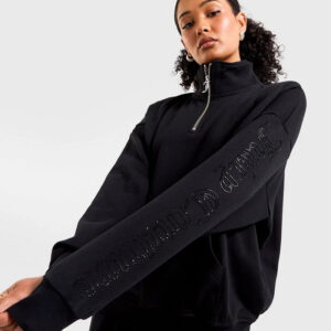 Alternative view of JUICY  FLEECE DIAMANTE OVERSIZED CROPPED HOODIE