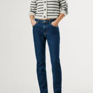 Pepe Jeans Γυναικείο Τζιν DROP 2B Tapered – Denim Blue | Άνεση, Καθημερινό Στυλ & Τέλεια Εφαρμογή