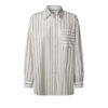 Pepe Jeans ‘Lina’ Women’s Striped Shirt | Λευκό Ριγέ Πουκάμισο Γυναικείο για Κομψό Καθημερινό Look