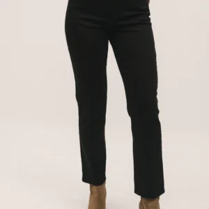 High-Rise Straight Black Denim – Premium Everyday Essential | Marianne Black Jeans| EDWARD JEANS