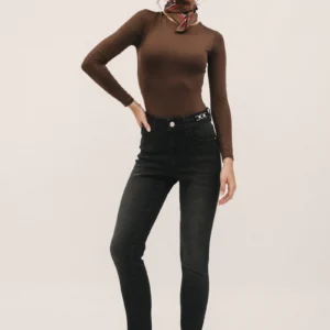Astere-Black Skinny Ψηλόμεσο Τζιν – Sculpting Fit για All-Day Chic Denim Looks | Alea Blue| EDWARD JEANS
