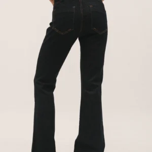 Alternative view of Mellitta Γυναικείο Τζιν Καμπάνα Dark Denim Blue – Ψηλόμεση Κομψότητα με ’70s Αισθητική | EDWARD JEANS