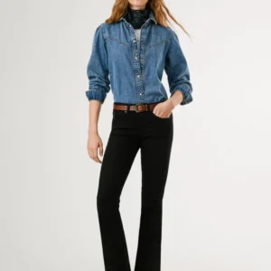 PEPE JEANS low-rise bootcut fit jeans – Picadilly | Γυναικείο Τζιν Bootcut (BLACK)