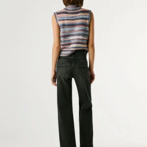 Alternative view of PEPE JEANS Lexa – Ψηλόμεσο Straight Fit Τζιν | Dark Grey (Ελλάδα 2025)
