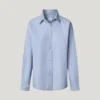 Pepe Jeans Lyric Ριγέ Πουκάμισο Poplin Γυναικείο – Light Blue Elegance για Καθημερινή & Business Chic Εμφάνιση