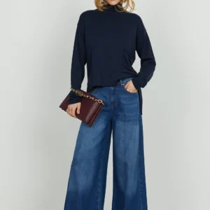 Wide-Leg Denim Pants Linda – Premium Urban Fit με Tencel | Relish