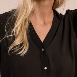 Alternative view of Molly Bracken Γυναικείο Πουκάμισο με Fancy Κουμπιά – Μαύρο