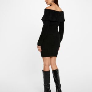 Alternative view of MORGAN SHORT OFF-THE-SHOULDER DRESS BLACK WOMEN – ΚΟΝΤΟ ΦΟΡΕΜΑ BARDOT | ΓΥΝΑΙΚΕΙΑ ΜΟΔΑ
