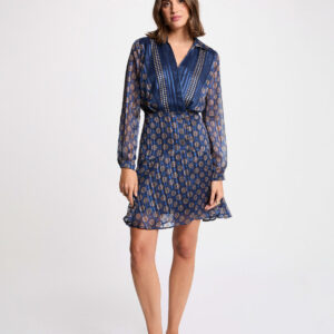 FLOWY V-NECK DRESS MULTICOLOR WOMEN – ΑΕΡΑΤΟ ΜΙΝΙ ΦΟΡΕΜΑ V | ΓΥΝΑΙΚΕΙΑ ΜΟΔΑ