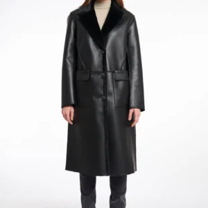Tatiana Reversible Coat Black – Πολυτελές Διπλής Όψης Παλτό Γυναικών | Winter Elegance Greece