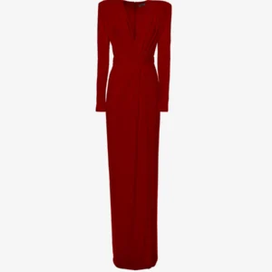 Alma Sanchez Acina Maxi Jersey Dress – Κομψό Μακρύ Φόρεμα με Βαθιά Λαιμόκοψη