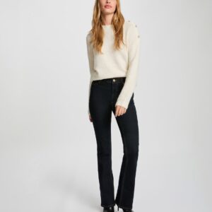 Morgan High-Waisted Bootcut Jeans – Ψηλόμεσο Bootcut Τζιν σε Σκούρο Raw Denim