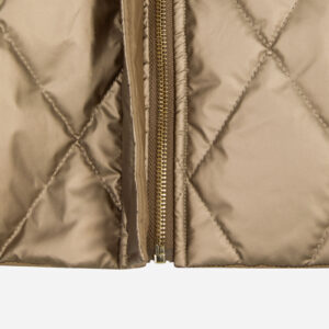 Alternative view of Morgan Quilted Metallic Poncho – Καπιτονέ Πόντσο σε Χρυσομπρονζέ Απόχρωση